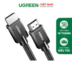 Alternative view of UGREEN 8K HDMI 2.1 Male to Male Round Cable with Braided HD135