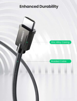 UGREEN 8K HDMI 2.1 Male to Male Round Cable with Braided HD135 - Ảnh 3