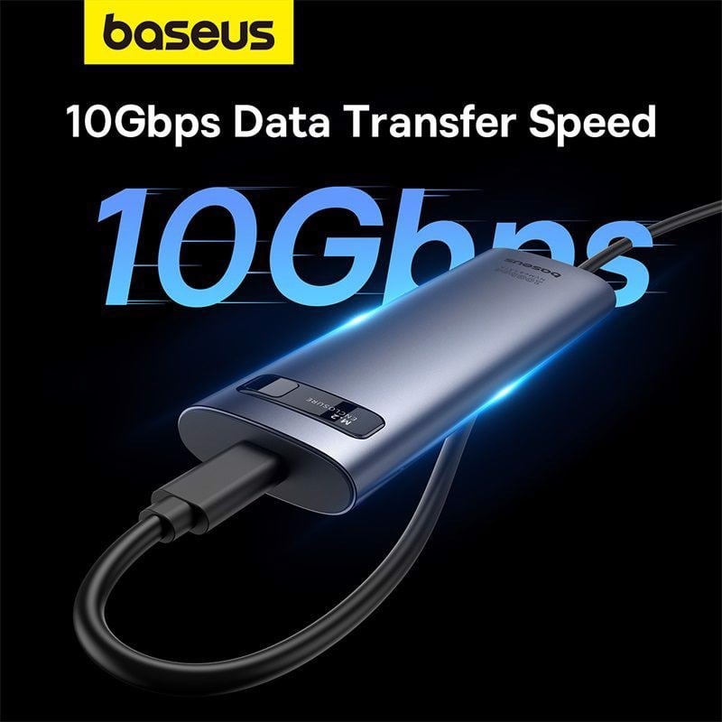 Box Đựng Ổ Cứng Di Động SSD M.2 Baseus FlyJoy Series SSD Enclosure Type C 3.2 Gen2 (M.2 NVMe and SATA 2280/2260/2242/2230) - Ảnh 5