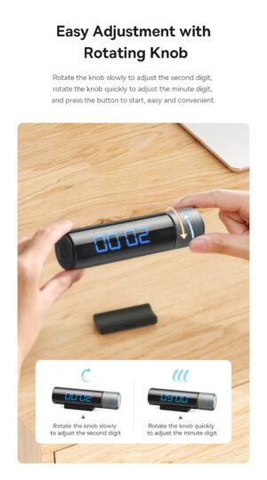 Đồng Hồ Báo Thức Hẹn Giờ Đếm Ngược Màn Hình Kỹ Thuật Số Baseus Heyo Series Magnetic Countdown Timer - Ảnh 6
