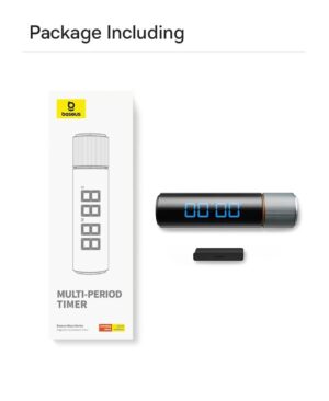 Đồng Hồ Báo Thức Hẹn Giờ Đếm Ngược Màn Hình Kỹ Thuật Số Baseus Heyo Series Magnetic Countdown Timer - Ảnh 10