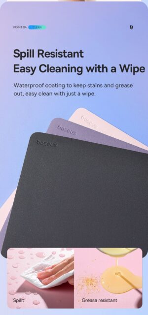 Lót Chuột Baseus Mouse Pad Chất Liệu Da PU Siêu Mịn - Ảnh 11
