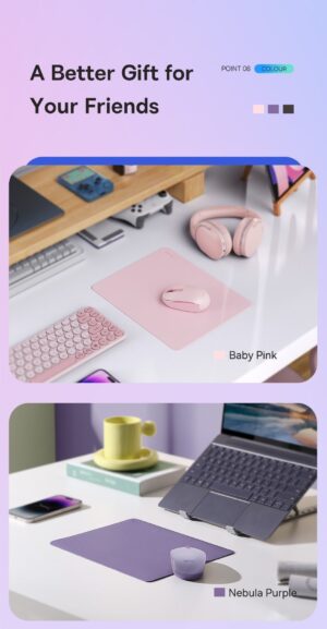Lót Chuột Baseus Mouse Pad Chất Liệu Da PU Siêu Mịn - Ảnh 14