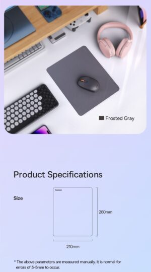 Lót Chuột Baseus Mouse Pad Chất Liệu Da PU Siêu Mịn - Ảnh 15